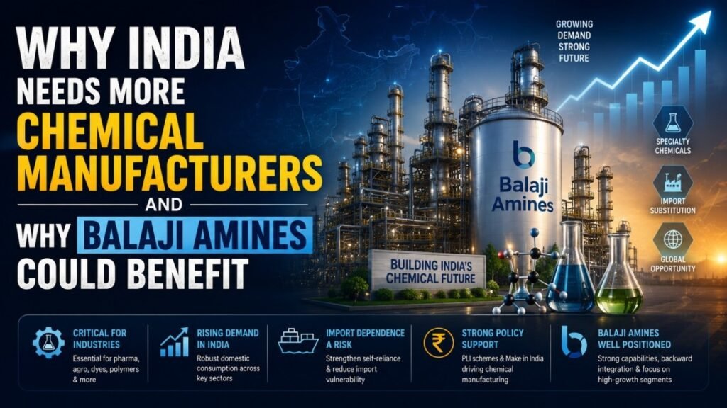 Why India Needs More Chemical Manufacturers and Why Balaji Amines Could Benefit